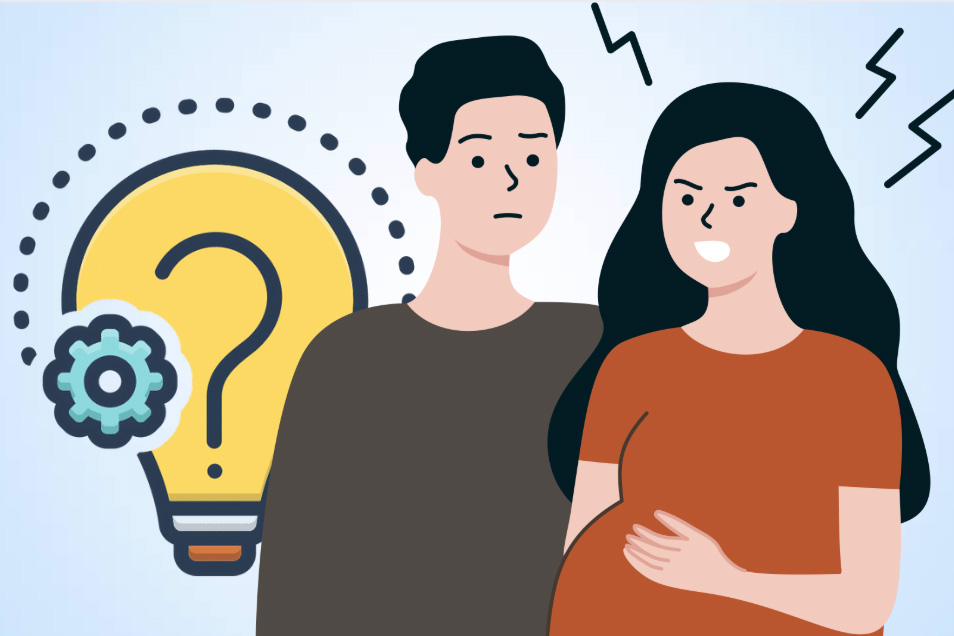 Causes of stress in relationships during pregnancy. Graphics: Thien Nhan