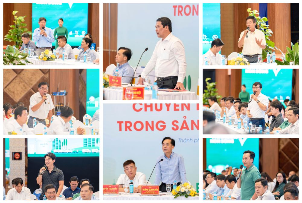 Giam doc So Cong thuong TP Can Tho dieu hanh phien thao luan va Lanh dao PV GAS tra loi, lam ro cac thac mac cua cac doanh nghiep lien quan den cac giai phap nang luong ma PV GAS cung cap