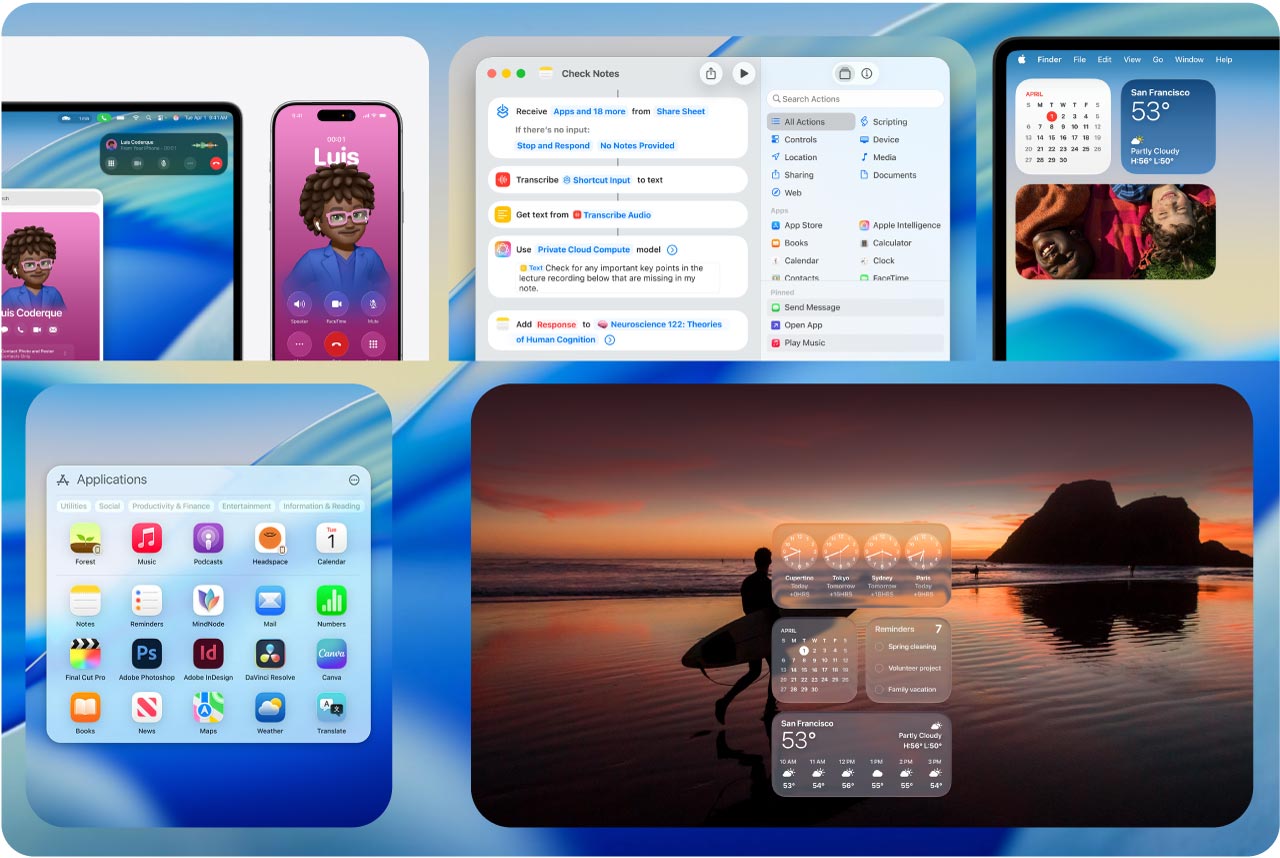 macOS Tahoe,를 통해 Apple은 인터페이스 경험을 새로 고칠 뿐만 아니라 업무 효율성을 높이는 데 도움이 되는 스마트 도구를 제공합니다. 사진: Linh Anh