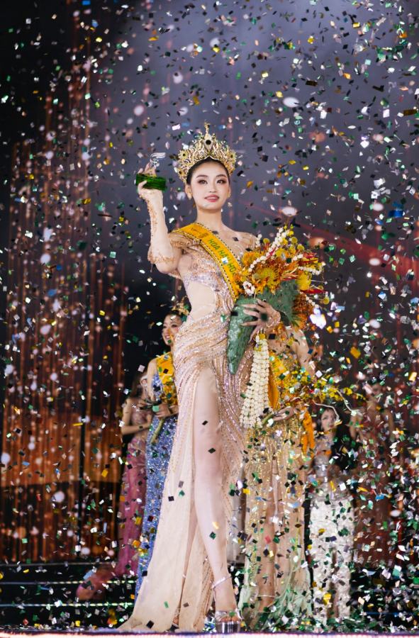 Hoa hau Nguyen Thi Yen Nhi dang quang Miss Grand Vietnam 2025. Anh: BTC