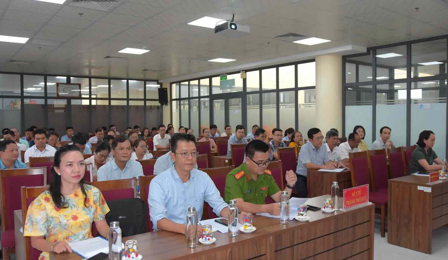Delegates attending the Conference on the implementation of the plan "Building a drug-free commune/ward" for the period 2025 - 2030. Photo: Nguyen Chi Hung.