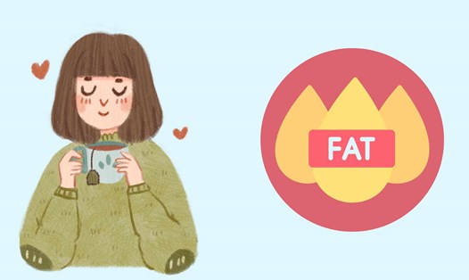 Uống trà thảo mộc trước khi ngủ giúp làm sạch mỡ máu. Ảnh đồ họa: Hoàng Lộc