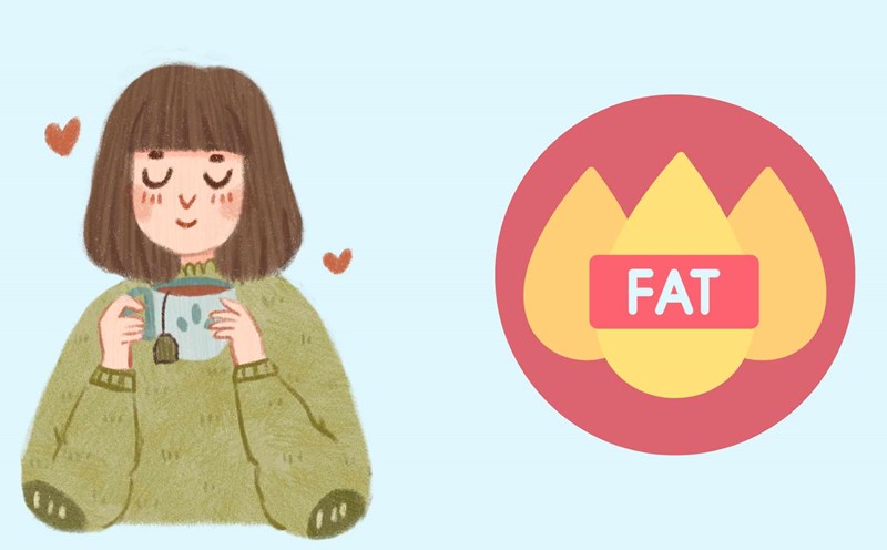 Drinking herbal tea before bed helps clean blood fat. Graphic photo: Hoang Loc