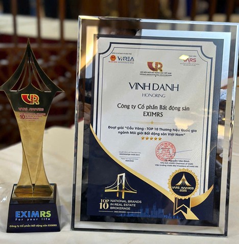 EximRS lien tuc duoc vinh danh tai cac giai thuong bat dong san uy tin. Anh: EximRS