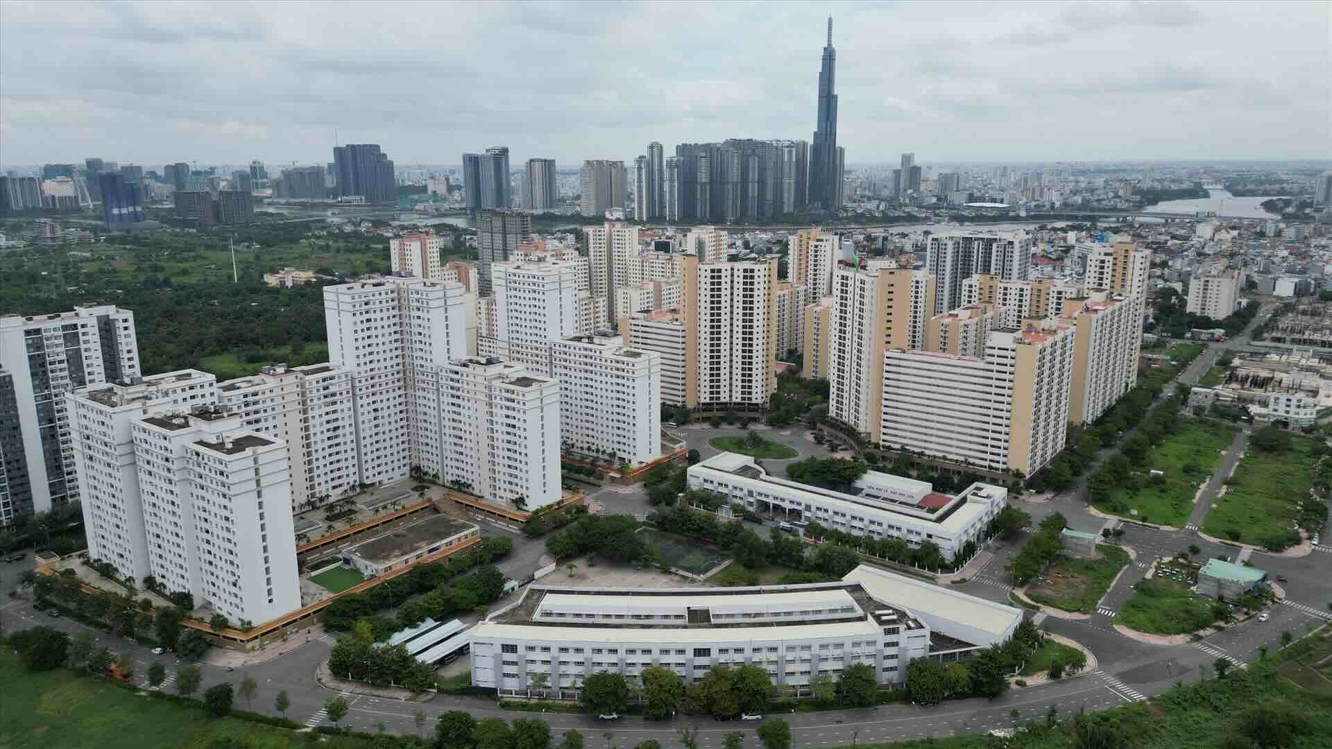 Thu Thiemで長年放置されていた再定住住宅基金。写真:Huu Chanh