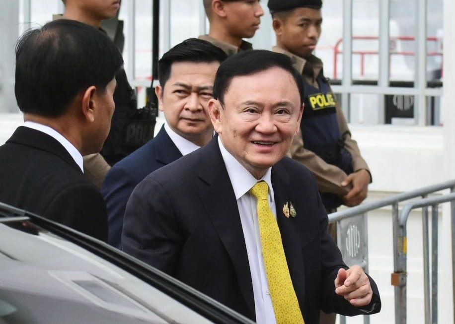 탁신 친나왓 전 총리가 2025년 9월 9일 태국 헌법재판소에 출두했습니다. 사진: 신화통신