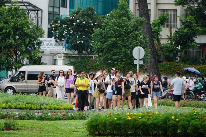 Ho Chi Minh City is one of the tourist destinations that attracts a large number of international visitors. Photo: Thanh Chan