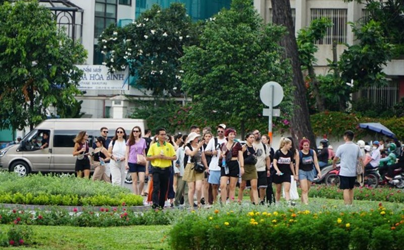 Ho Chi Minh City is one of the tourist destinations that attracts a large number of international visitors. Photo: Thanh Chan
