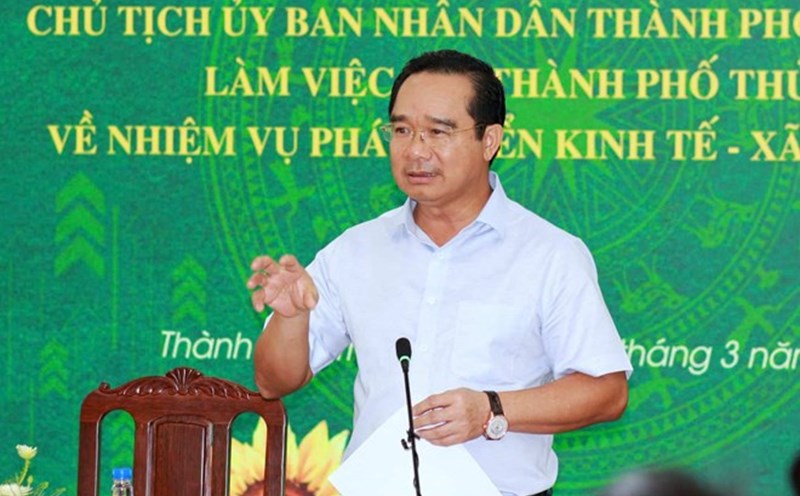 Chairman of Ho Chi Minh City People's Committee Nguyen Van Duoc. Photo: Minh Quan