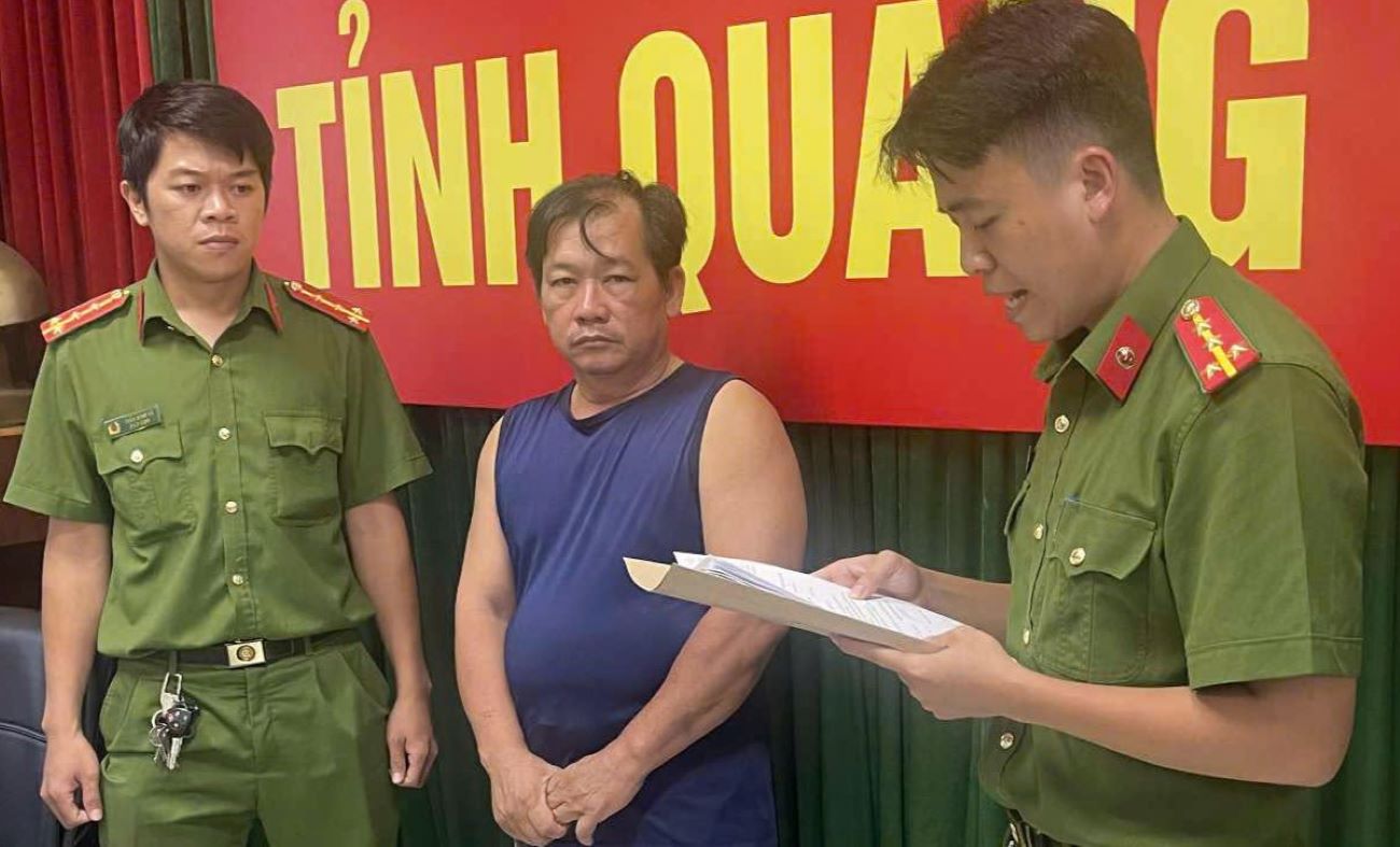 Nam tài xế điều khiển xe gây ra vụ tai nạn bị khởi tố. Ảnh: Công an tỉnh Quảng Trị