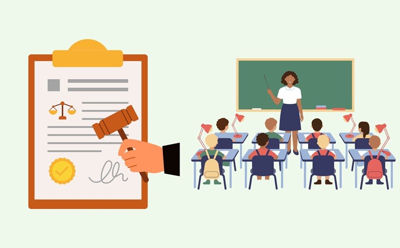 Organizations and individuals are not allowed to do things for teachers from 2026. Graphics: Phuong Anh