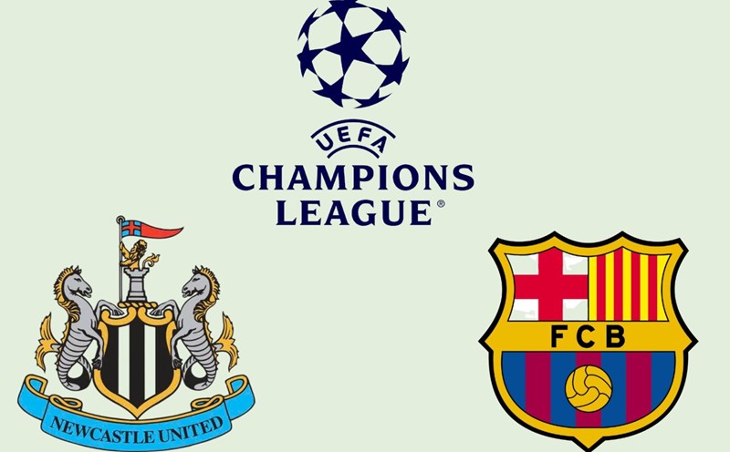 Today's football match schedule is notable for the Newcastle - Barcelona match. Graphics: Van An
