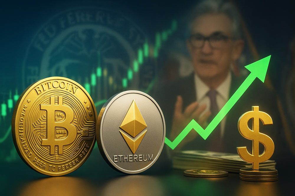 Le marche du Bitcoin n'a augmente que legerement apres la decision de la FED de reduire les taux d'interet. Graphique : Long Nguyen.