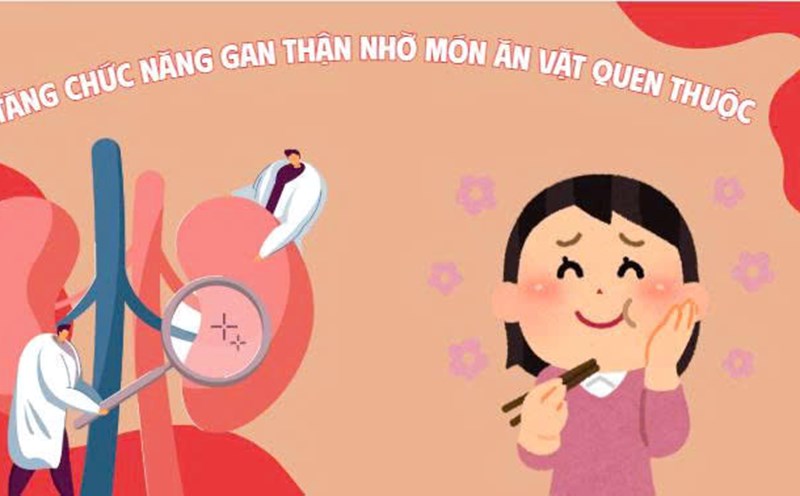 Increase liver and kidney function with familiar snacks