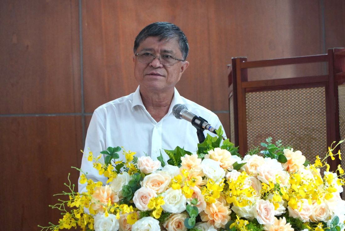 Ong Nguyen Van Hieu - Giam doc So GDDT TPHCM chia se tai hoi thao. Anh: Chan Phuc