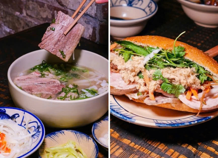 Pho Nam Dinh va banh mi o quan Banh Anh Em, New York, My. Anh: David Eng
