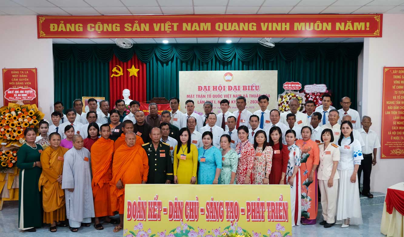 Uy ban Mat tran To quoc Viet Nam xa Thuan Hoa, nhiem ky 2025 - 2030. Anh: My Ly