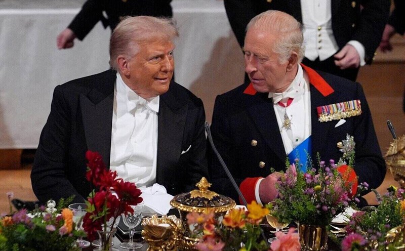 President Donald Trump and King Charles of England. Photo: AFP