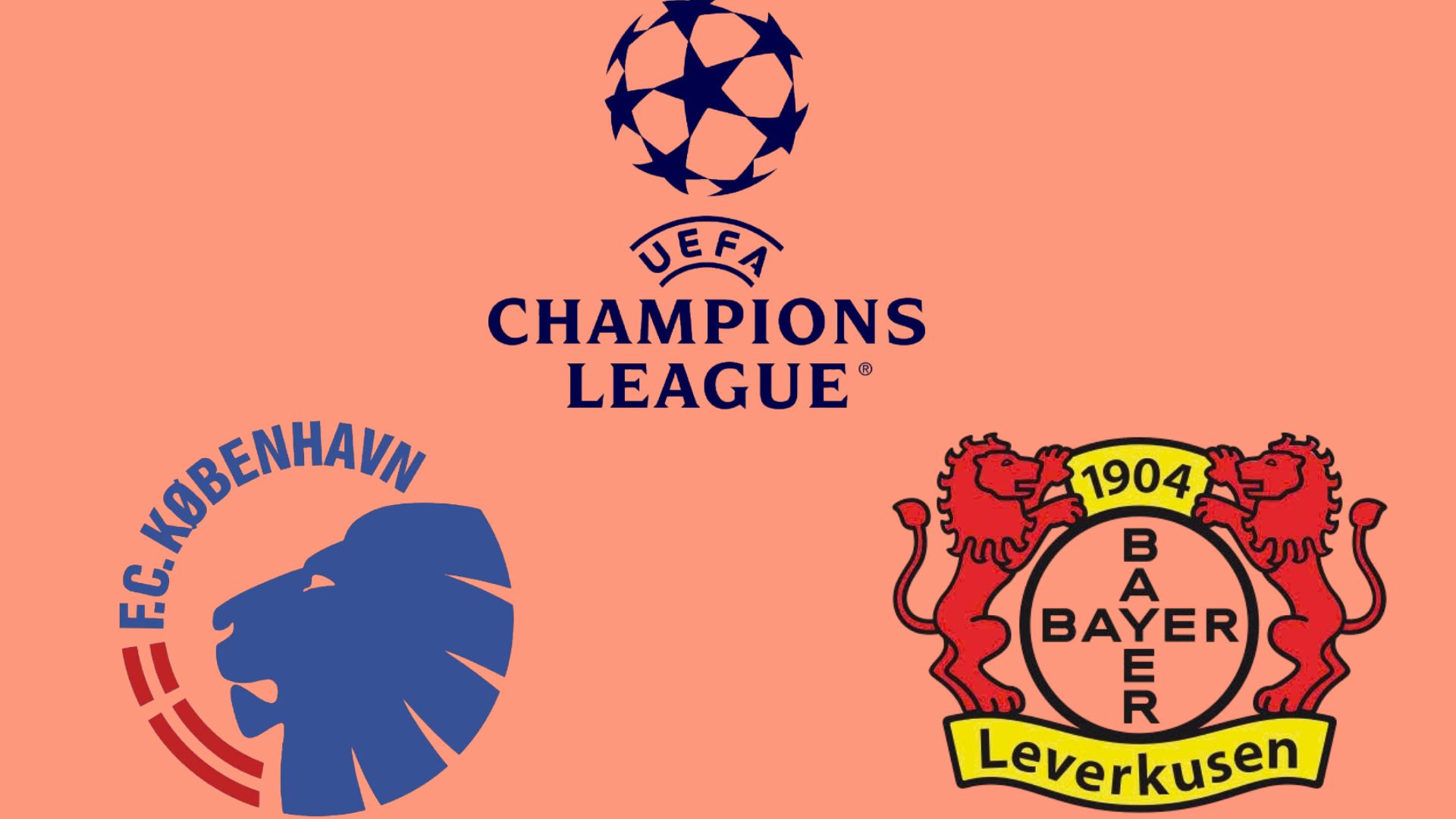 코펜하겐 챔피언스 리그에서 바이엘 레버쿠젠과 맞붙다. 그래픽: 반 안