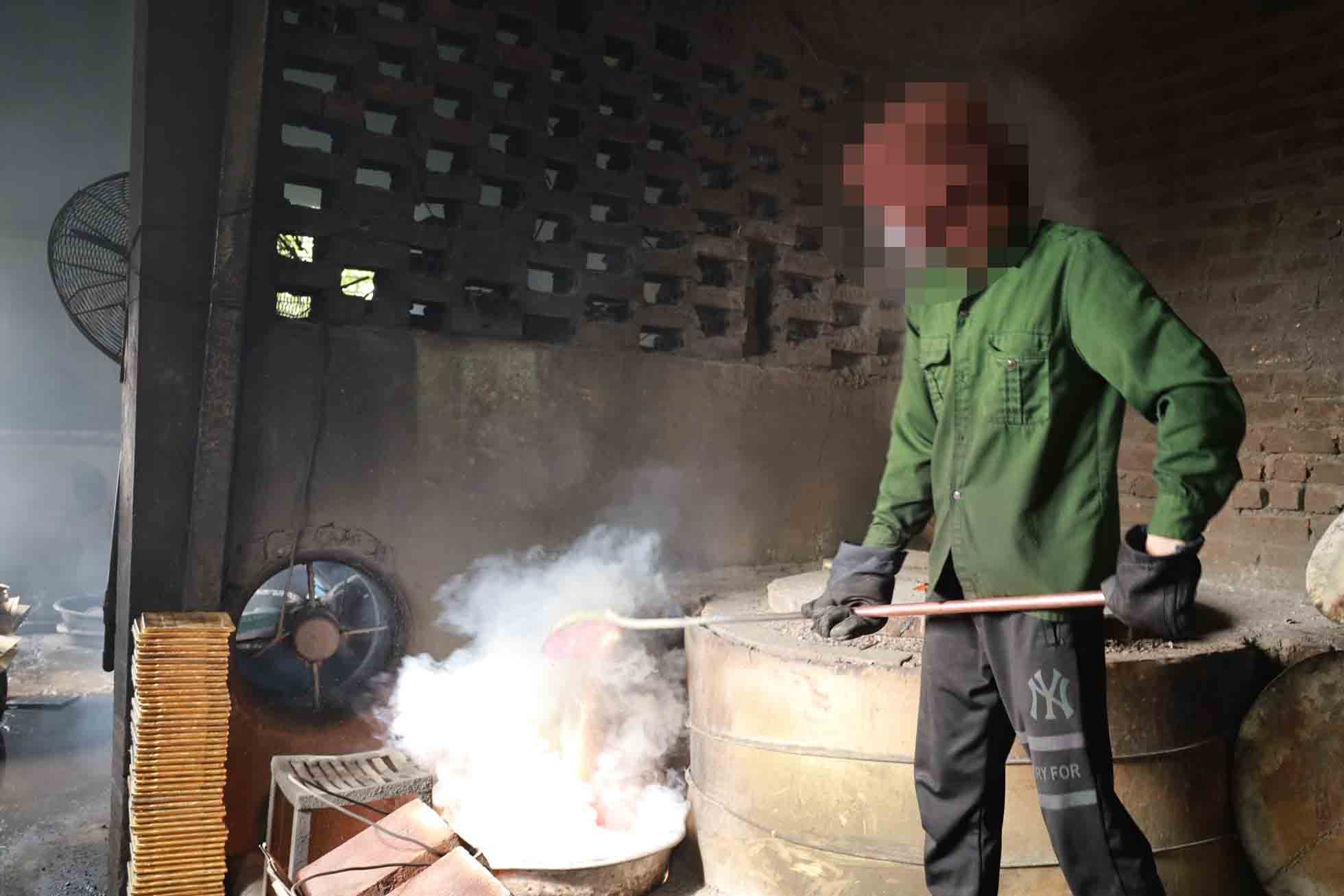 Dai Bai nghe lang (Bac Ninh) の生産工場の内部。写真: Nguyen Thuy