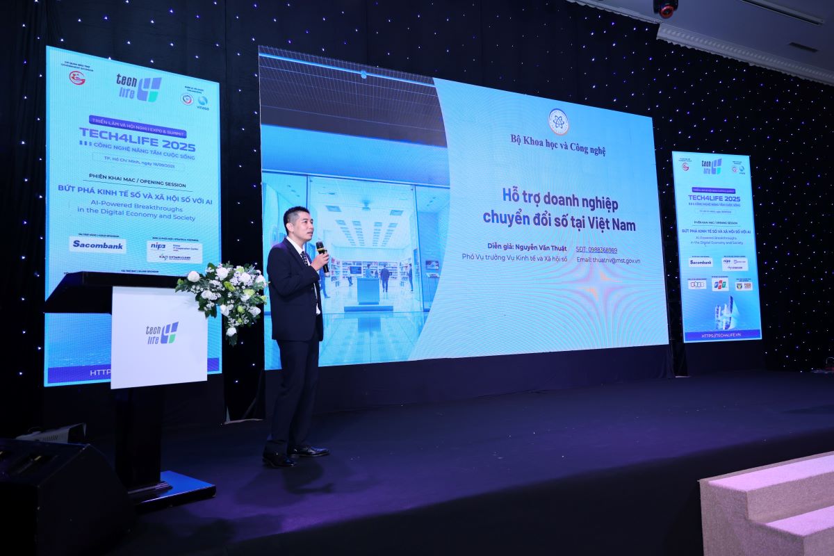 Nhieu hoi thao voi cac chu de cong nghe, giai phap co tinh ung dung cao da duoc to chuc tai Tech4life 2025. Anh: Phuong Anh
