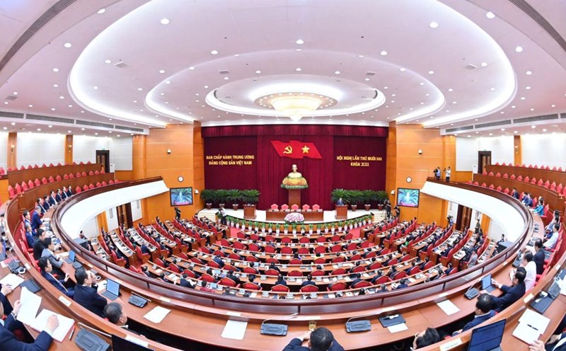 The leadership titles and positions under the management of the Politburo are stated in the newly issued Regulation 368-QD/TW. Photo: Nhat Bac