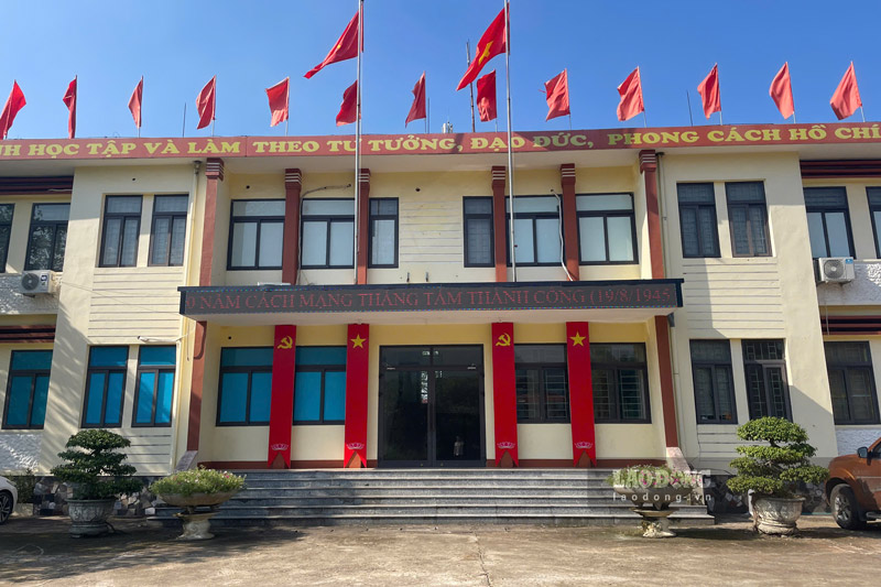 Trụ sở UBND xã Tằng Loỏng, tỉnh Lào Cai hiện nay. Ảnh: Đinh Đại