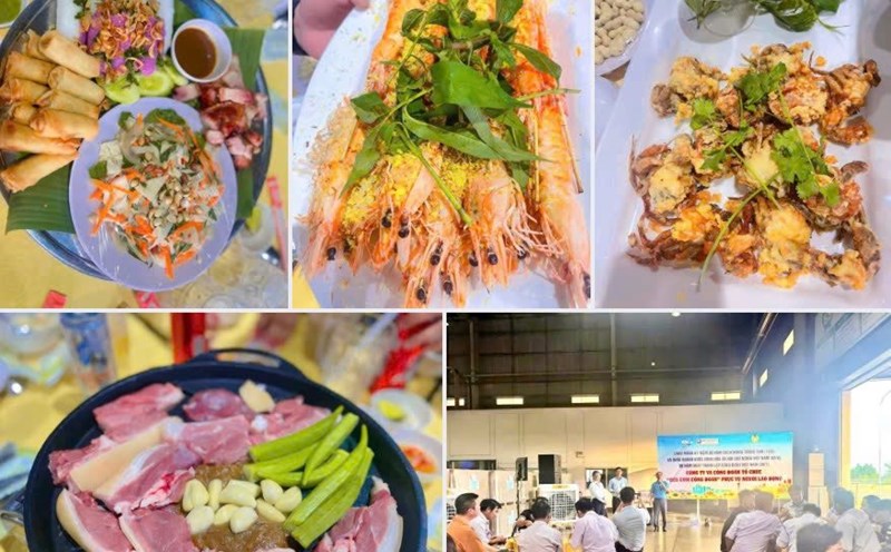 Meal of 250,000 VND/meal of Dong Nai workers. Photo: Provided by the Union