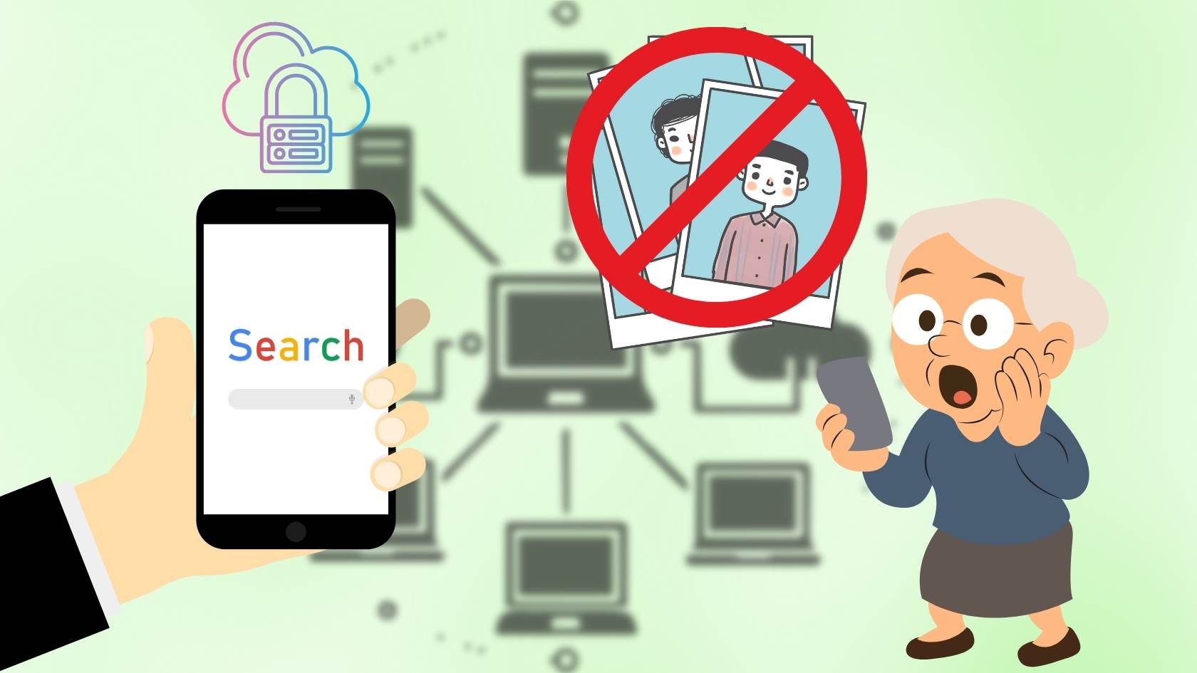 Google manh tay chan hinh anh nhay cam lan truyen trai phep. Do hoa: Hao Thien