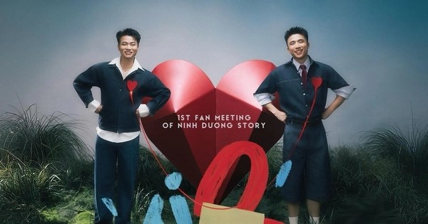 The Ninh Duong Story couple in the promotional photo of the fan meeting event. Photo: Poster