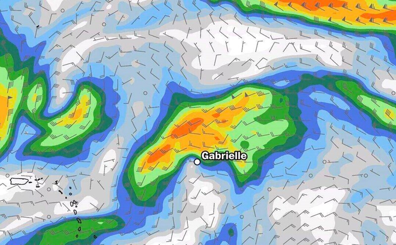 Hurricane Gabrielle. Photo: European Centre for Medium-Range Weather Forecasts (ECMWF)