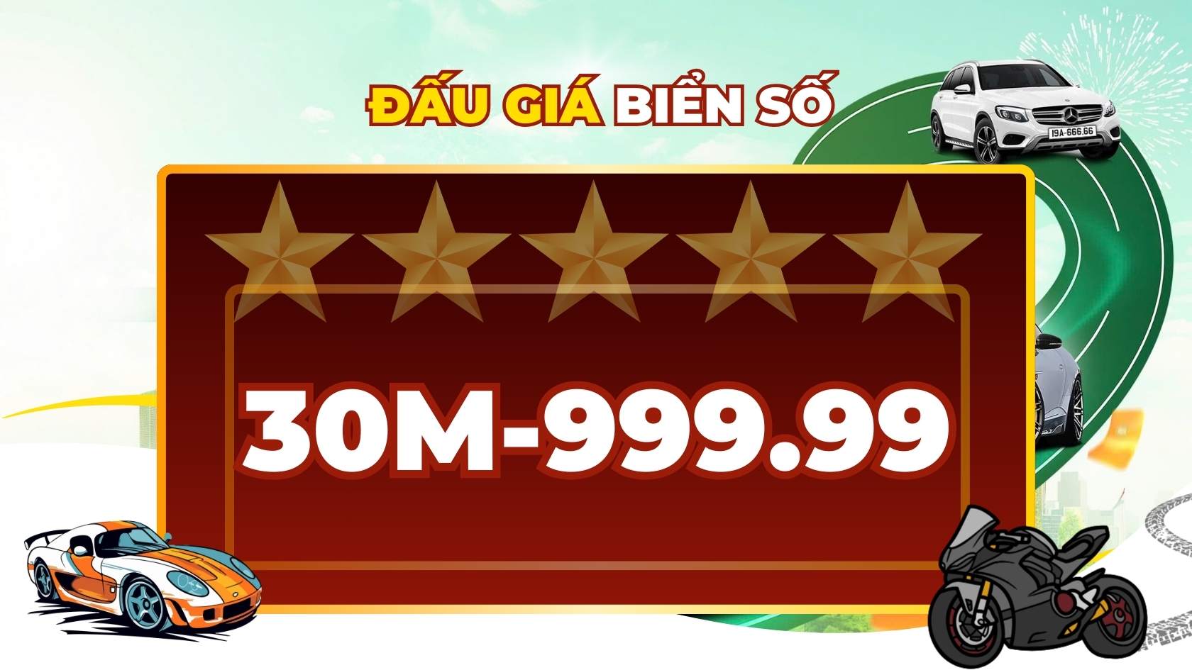 Super beautiful five-digit license plate 30M-999.99 is available in the September 19 auction