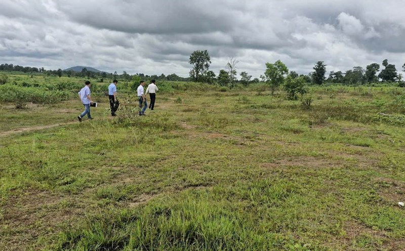 The land planned to build an inter-level boarding school in Ia Mo commune (Gia Lai). Photo: Hoai Phuong