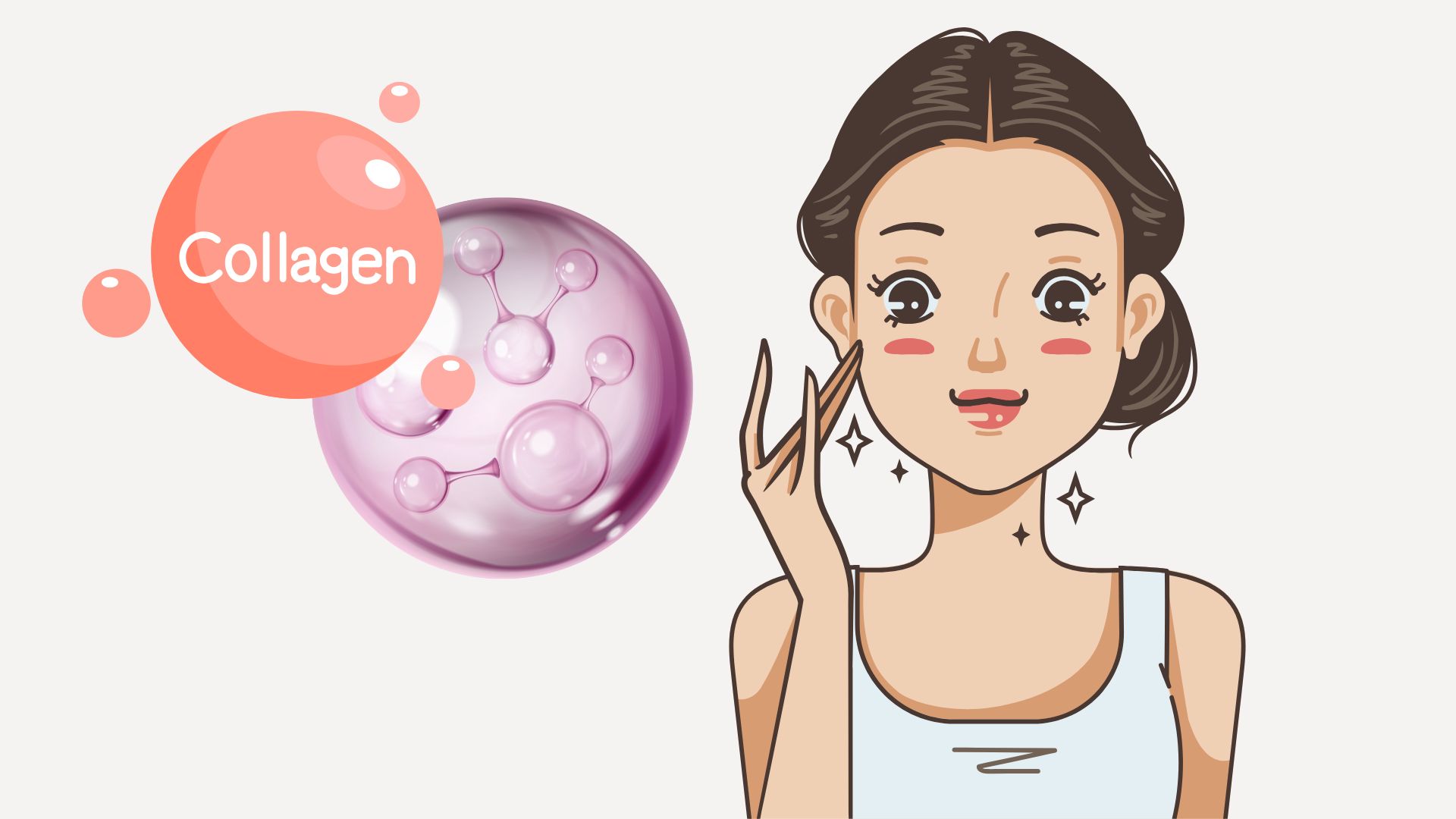Collagen is very important in maintaining skin elasticity and firmness, bringing a youthful appearance. Graphics: Thanh Thanh