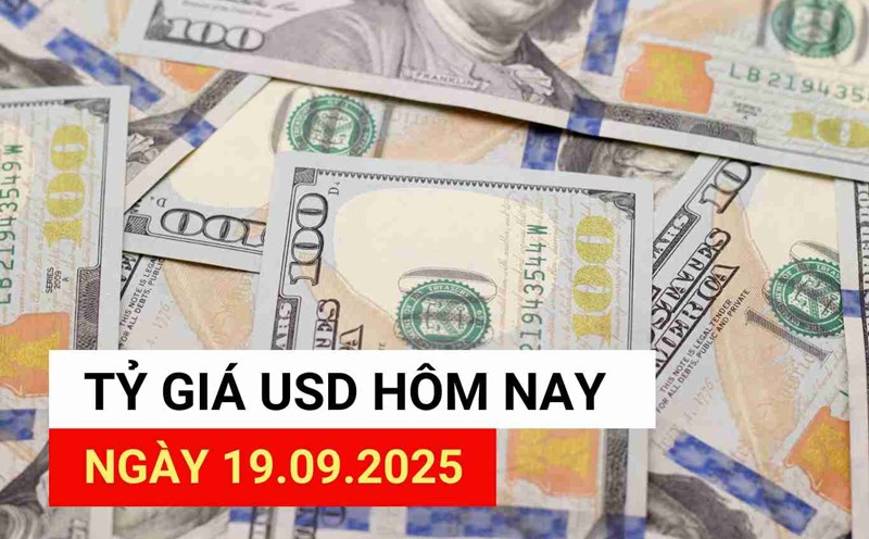 USD exchange rate today, September 19, 2025.