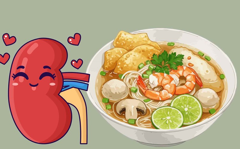 The soup helps detoxify the kidneys effectively. Graphic photo: Hoang Loc