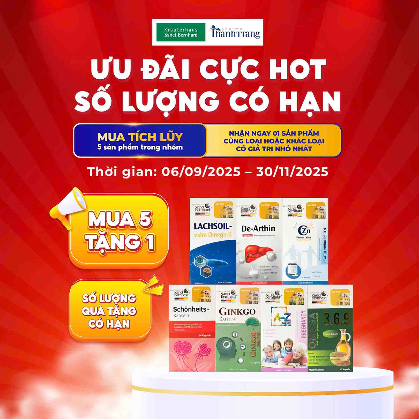 Chuong trinh tich luy diem doi qua mua 5 tang 1. Anh: Thanh Trang Pharma