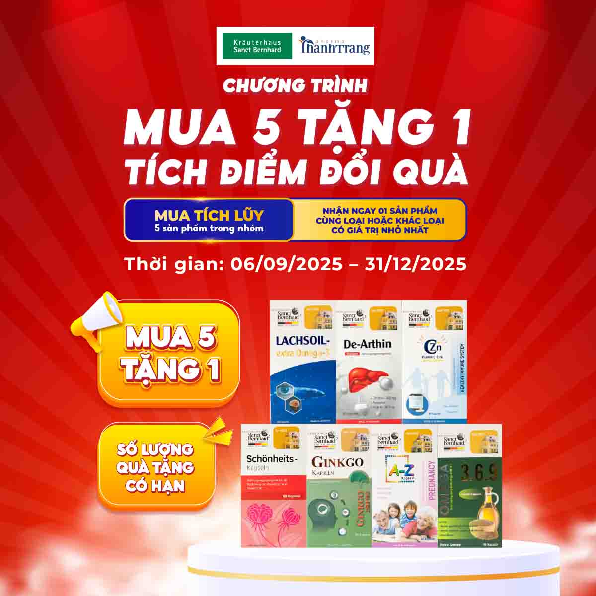 Chuong trinh tich luy diem doi qua mua 5 tang 1. Anh: Thanh Trang Pharma
