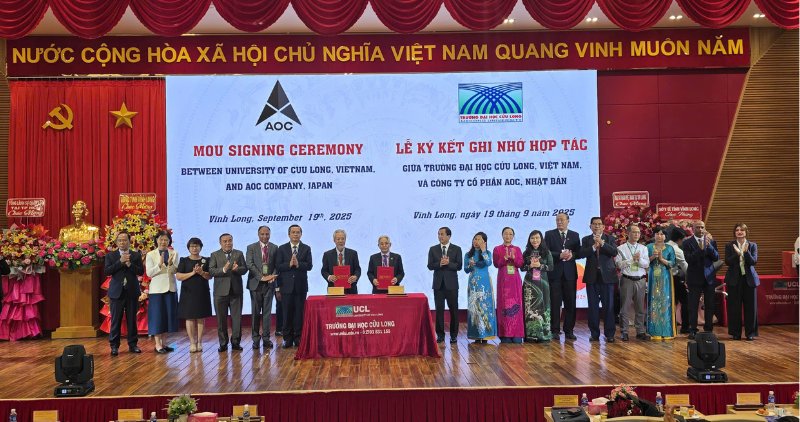 La Universidad Cuu Long afirma su papel en la cooperacion internacional en educacion. Foto: Hoang Loc