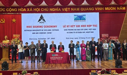 Trường Đại học Cửu Long khẳng định vai trò trong hợp tác quốc tế giáo dục. Ảnh: Hoàng Lộc