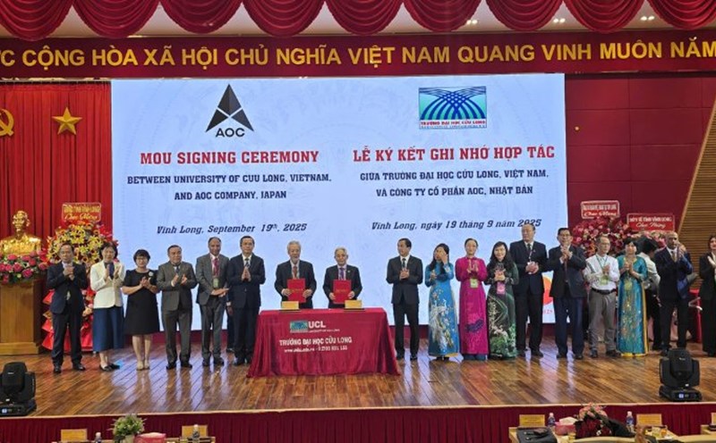 Mekong University affirms its role in international educational cooperation. Photo: Hoang Loc