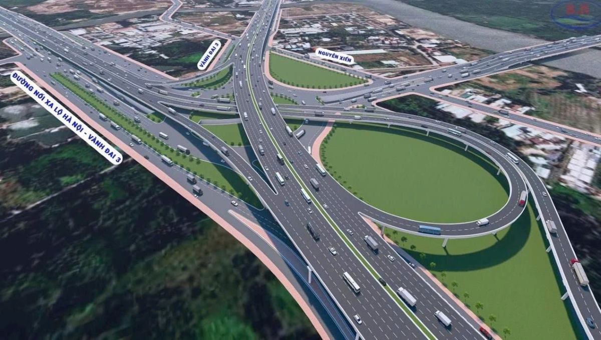 Perspective of Go Cong intersection on Ho Chi Minh City Ring Road 3. Photo: Ho Chi Minh City Department of Construction