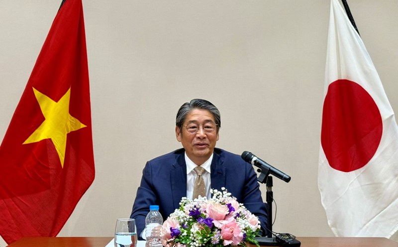 Japanese Ambassador to Vietnam Ito Naoki spoke at a press conference on September 19, 2025. Photo: Ngoc Van
