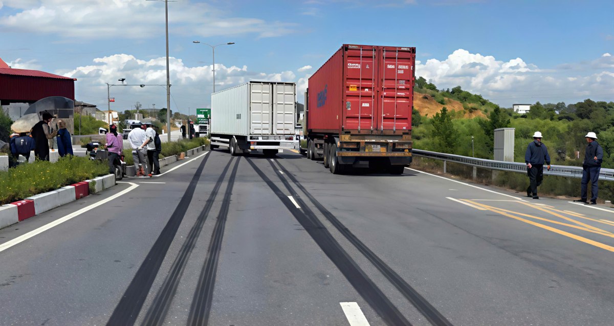 事故現場。写真:ハイフォン交通安全委員会