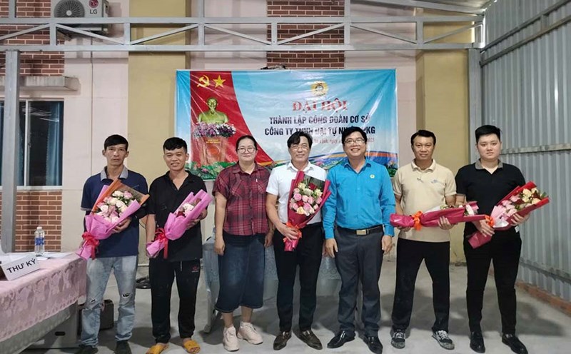 Tay Ninh established two more grassroots unions. Photo: Tay Ninh Industrial Park Trade Union