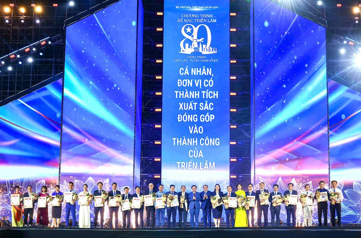 MIK Group vinh du nhan giai thuong Khong gian trung bay tieu bieu tai trien lam. Anh: MIK Group 