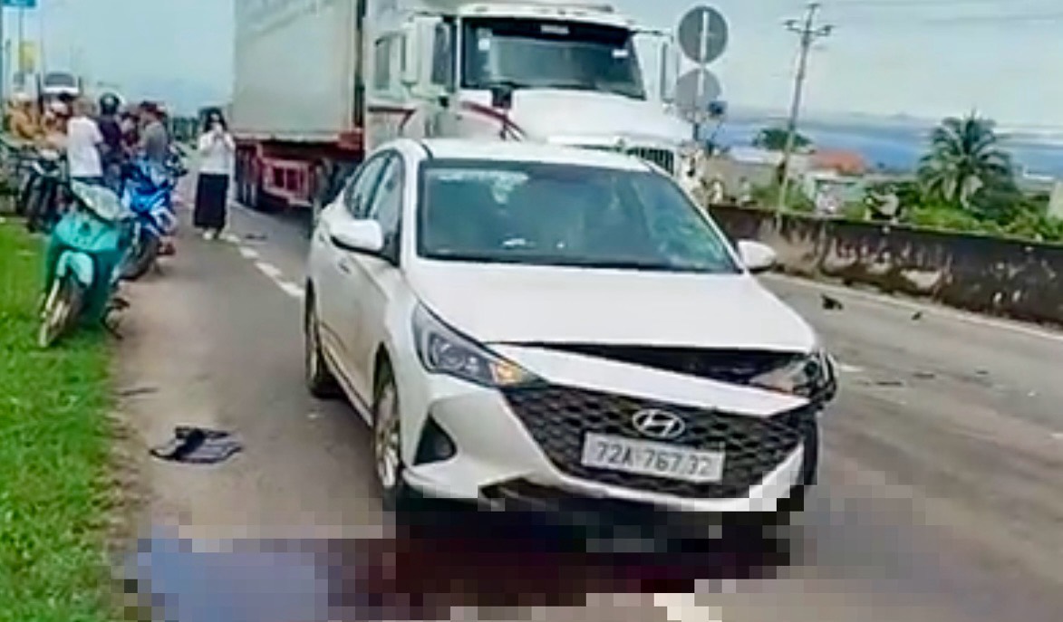 Hien truong noi xay ra vu tai nan. Anh: Pham Duy 