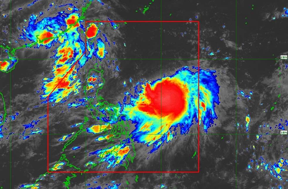 라가사 태풍은 남중국해에서 제9호 태풍이 될 수 있습니다. 사진: PAGASA