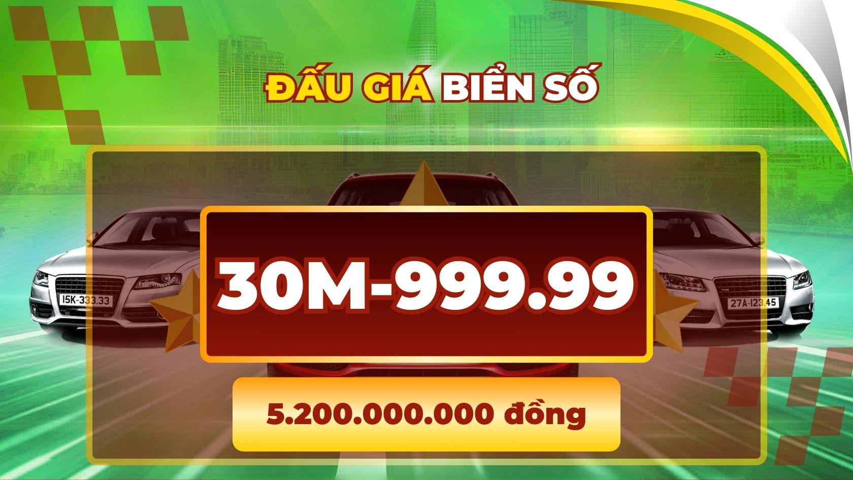 Le magnat depense plus de 5 milliards pour acheter la plaque d'immatriculation 30M-999.99 lors de la vente aux encheres du 19 septembre