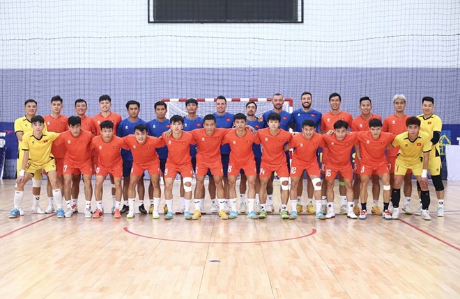 Vietnam futsal team. Photo: VFF